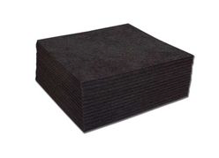 Medium Weight Cut-Away Backing Squares 7.5" x 7.5", 250 pack -Black 2.5 oz