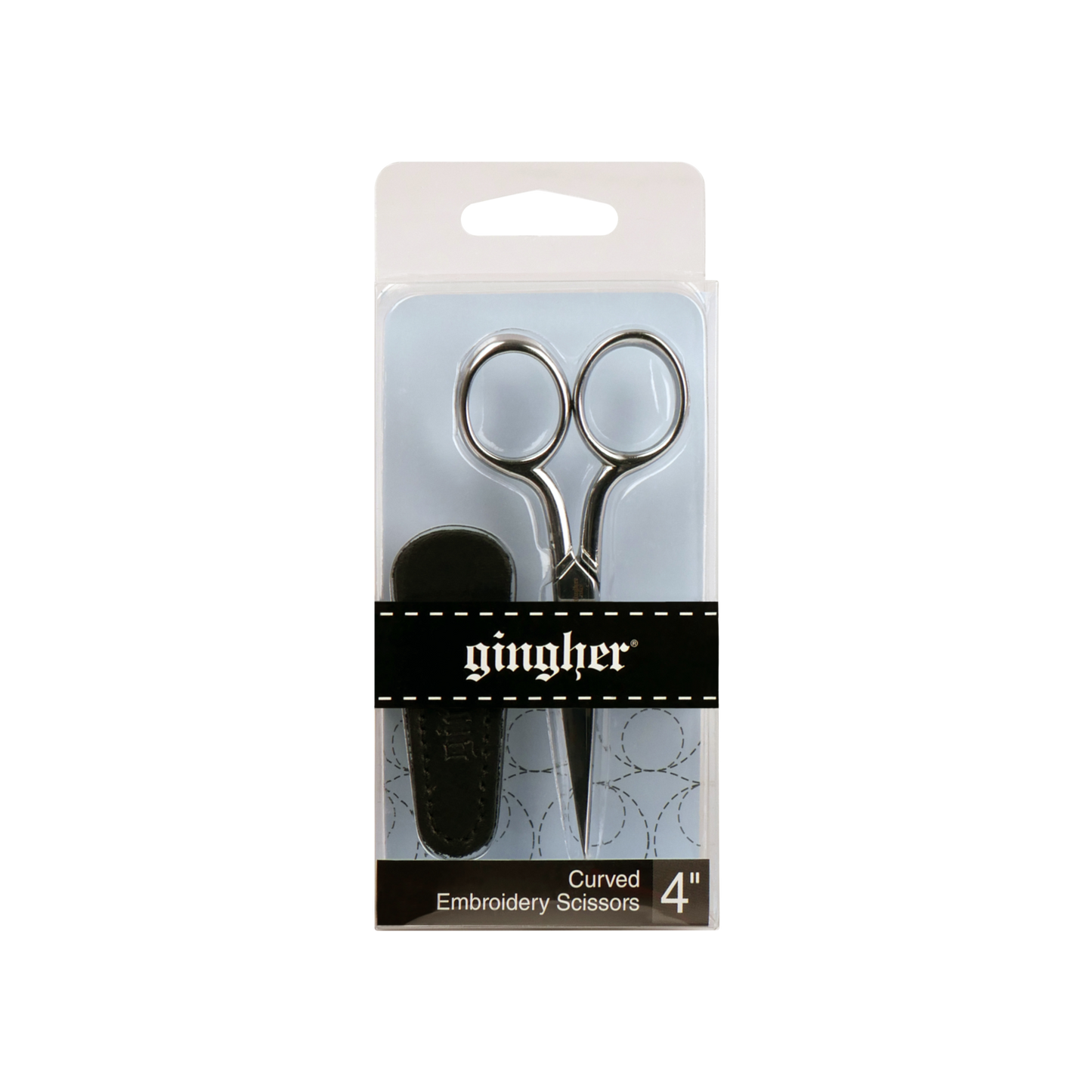 Gingher 4″ Curved Blade Sharp Point Embroidery Scissors