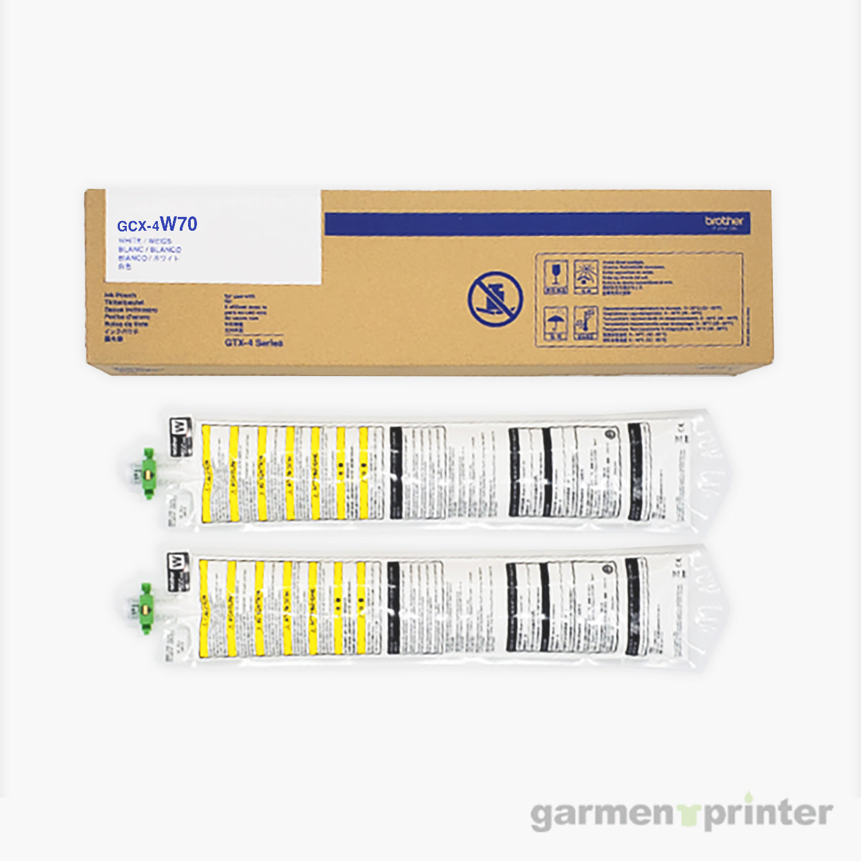 Brother GTX - White Ink (QTY 2 / 700cc)